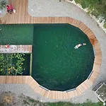 Perchee Les De Fallot - Sauna Bain-froid Piscine Naturelle Dağ evi L'isle-Bouzon